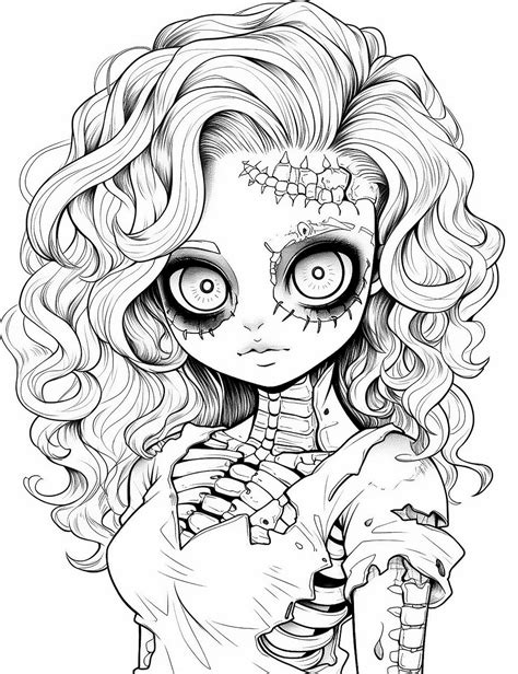 Zombie coloring book for adults