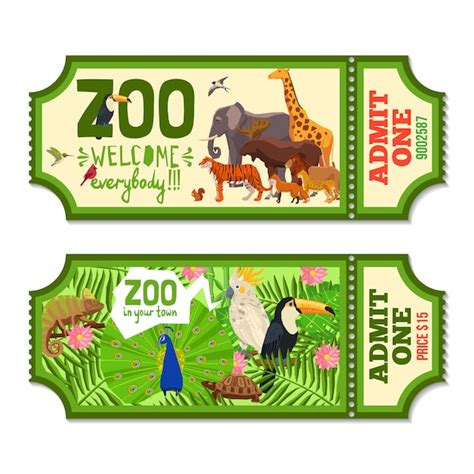 Free Zoo Ticket Template Download