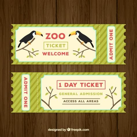 Zoo Ticket Template Examples